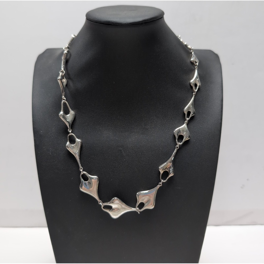 Robert Lee Morris RLM Studio Necklace 925 Sterling Silver 20" Meandering Hearts